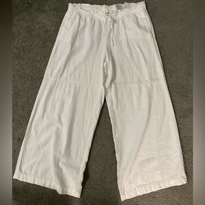 Women’s White Linen Pants